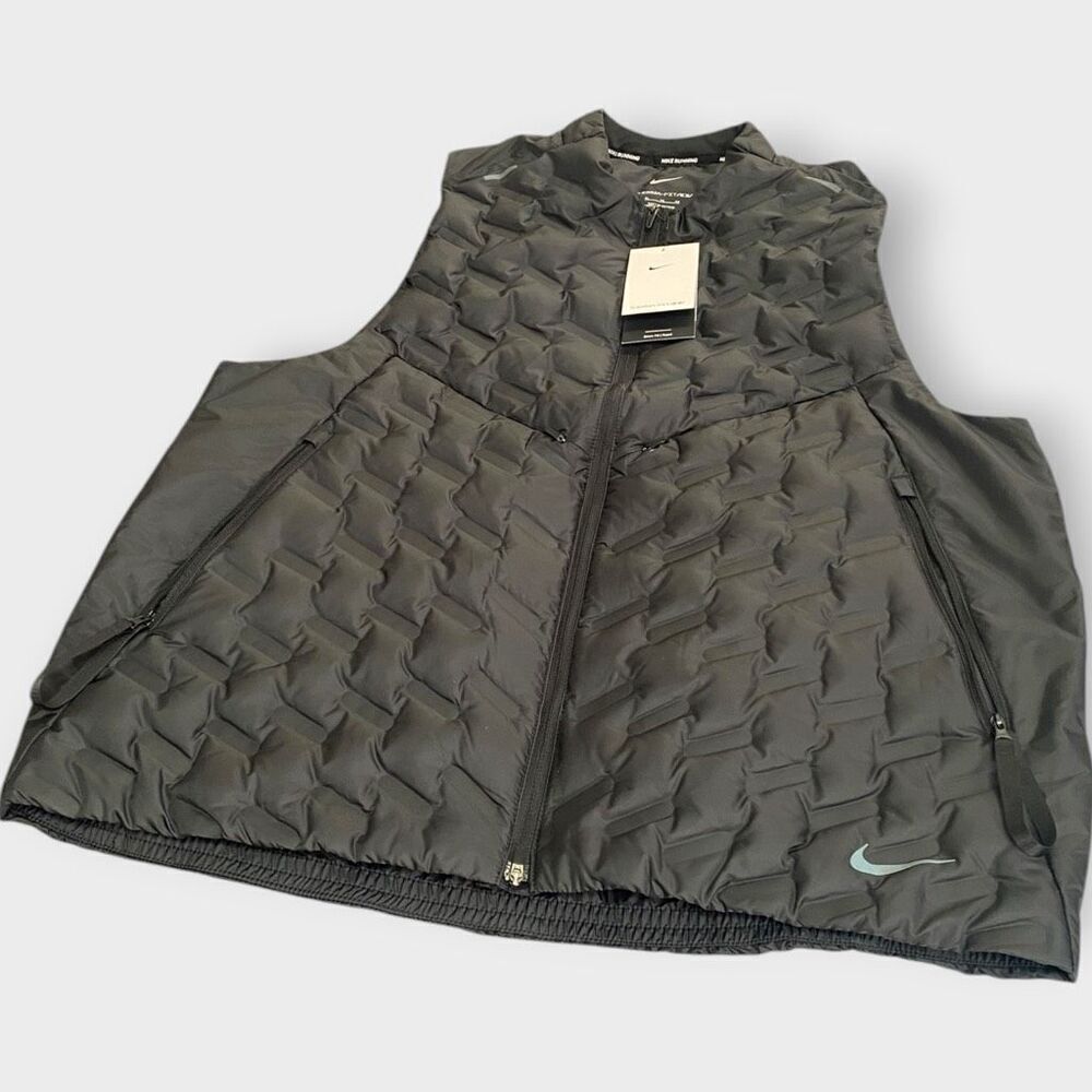 Nike Therma-FIT ADV Repel Down Fill Black Running Vest Mens size XL New - Picture 3 of 10